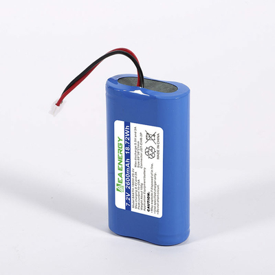 7.2V 2600mAh Rechargeable Li Ion Battery For Electronics Toys Lighting