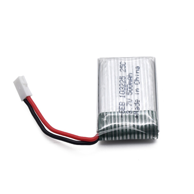 3.7V Rechargeable Lithium Polymer Battery 500mAh RC Plane Battery