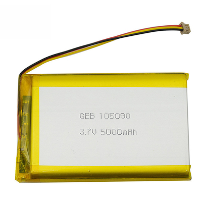 3.7V 5000mAh 105080 Lithium Polymer Cell Constant Current 1C